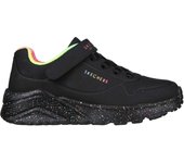 Zapatillas Skechers Rainbow Specks para niñas en color negro