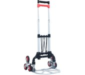 vidaXL Carrito de transporte plegable de aluminio plateado 70 kg