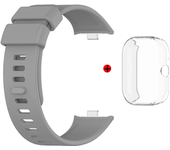 For Redmi Watch 4 Strap Case Soft Full Screen Protector Plating Cover Casing Classic Silicone Smart Watch Band Straps