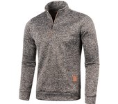 Men's Collar Half zipper Sweatshirts Spring Autumn Casual Pullover for Male Sweat Outdoor Turtleneck Coats Solid Sports Clothing