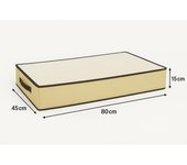 UD - Set de 6 Caja de Almacenaje para Ropa – Organizador de Armario  | Retangular ,Plegables, con Cremallera y Ventana Transparente
