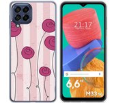 Funda Silicona para Samsung Galaxy M33 5G diseño Flores Vintage Dibujos