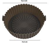 Air Fryer Silicone Microwave Baking Bowl Reusable Fried Chicken Basket Non-Stick Air Fryers Baking Tray Bakeware Kitchen Tools