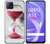 Tumundosmartphone Funda Gel Tpu para Oppo A73 5G diseño Reloj Dibujos