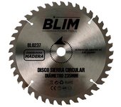 Blim disco corte de madera para sierra 235mm - 60 dientes con recubrimiento en carburo de tungsteno