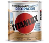 TITAN Barniz al agua ecológico incoloro mate 750 ml - TITAN - 25768 Barniz al agua ecológico Accesorios Pintura Barniz Pintura