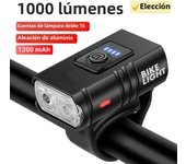 Bright Bicycle Light T6 LED Front USB Rechargeable MTB Mountain Bicycle Lamp 1000LM Bike Headlight Flashlight Cycling Scooter