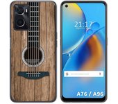 Funda Silicona para Oppo A76 / A96 diseño Madera 11 Dibujos