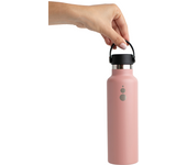 WATERGO Botella termo con INTERIOR CERÁMICO con DOBLE TAPÓN 600ml. 24h frío-12h calor. PINK