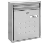 ARREGUI Dime Buzón Exterior de Acero Tamaño M (Correo DIN A4 y Revistas) | Buzón de Pared Mediano | Buzón de Correo Agrupable | de Fondo Estrecho | Antilluvia | Fácil de Instalar