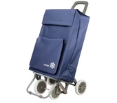 Carrito de Compra Plegable Ligero con Bolsa Termo, 4 Ruedas Resistentes - Carro 90x30x39cm