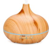 Difusor de aceite esencial Humidificador de aromaterapia ultrasónico de 500ml, difusor de aroma con Niebla fría, LED de 7 Colores, temporizador de 4, ambientador, humidificador, Hogar, oficin, etc.