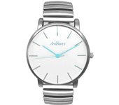 Reloj Hombre Arabians DBA2272T (Ø 36 Mm) Blanco Acero Extensible Cuarzo