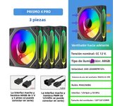 ICE Whale Prism 4 PRO 3PCS PC Case Fan 120mm  ARGB Cyclic Mirror Light Effect PWM 800-1800RPM CPU Cooler ventilador