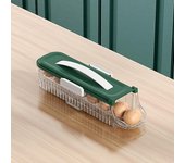 El Cajon PE durable, Claro organizador del almacenamiento del huevo de la Multi-CAPA del Ahorro de Espacio de La Cocina Para El refrigerador, mira Los frescos del huevo