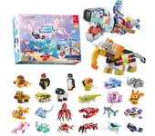 Christmas Blind Box Advent Calendar 2024 Girls Jewelry Beauty Gift Box Set Boys Car Building Blocks New Year Countdown Present