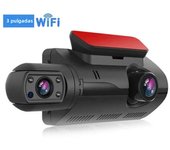 2 Lens Car Video Recorder HD1440P Dash Cam WiFi Car Black Box 3.0inch IPS Camera Recorder Night Vision G Sensor Dvr