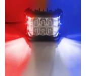 1pc/2pcs 4"LED Work Light Dual Side Shooter Pod White & Amber Strobe Lamp Off Road Flashing Light For Car Truck Pickup Boat Suv