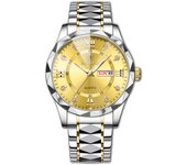 BINBOND Top Brand Luxury Man Wristwatch Waterproof Luminous Date Week Men Watches Stainless Steel Quartz Men's Watch Male reloj