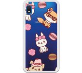 Funda compatible con Samsung Galaxy A10 - Patron Gatos