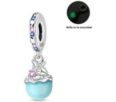 Ocean Series 925 Silver Luminous Shell Pearl Fishtail Tortoise Charms Beads Fit Pandora 925 Original Bracelets Fine DIY Jewelry