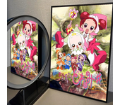 1pc Anime Magical DoReMi Poster Self-adhesive Art Waterproof Paper Sticker Coffee House Bar Room Wall Decor