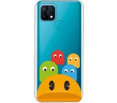 Funda compatible con Oppo A15 - Comecocos y Fantasmas de Frente
