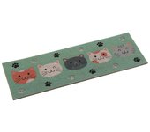 Felpudo Versa Gatos Termoplástico Fibra de coco 25 x 5 x 75 cm