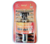 Shaver Brand New Design Men Razor Shaving Three Layer Shaver Reusable Razor Imported Blade Multi Tool Head Replace