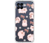 Funda Silicona Antigolpes para Samsung Galaxy M33 5G diseño Cerdos Dibujos