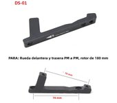 ZTTO Ultralight MTB Bike Disc Brake Bracket IS PM A B to PM A Disc Brake Mount Adapter For 140mm 160mm 180mm 203mm Brake rotor