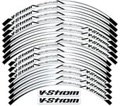 For Suzuki V-Strom 250 SX Vstrom 1000 1050 XT DL 650 Reflective Motorcycle Wheel Hub Stickers Motocross Rim Decals Accessories