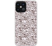 Funda original compatible con iPhone 12 Pro Max con un diseño de T&J Patrón blanco y negro