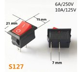 SPST KCD1 2PIN 3PIN On/Off Round/Square Plastic Rocker Switch DC AC 6A/250V Car Dash Dashboard DIY Toys Parts Dropshipping
