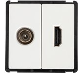 Ledkia Toma TV Macho + HDMI Modern Blanco