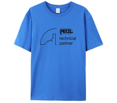 New Summer Men's T-Shirt Casual PETZL Printed Soft and Breathable Short Sleeve Comfortable Streetwear Casual Clothes Top