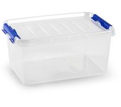 Plastic Forte Caja de Almacenaje 8 Litros Transparente Caja de ordenación de plástico, Contenedor de almacenamiento