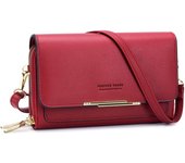 Bolso bandolera Pequeño para teléfono para Mujer, Bolso de Piel synthetic para teléfono móvil, tarjetero, Monedero y Bolso de mano, Bolso de hombre con Correa ajustable