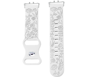 Prints Design Strap for Samsung Galaxy Fit 3 Watch Band Silicone Engraving Bracelet for Samsung Galaxy Fit3 Floral Wristband