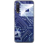 Tumundosmartphone Funda Gel Tpu para Xiaomi Mi 9 diseño Circuito Dibujos