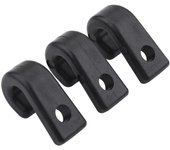 Kayak Bungee Hook Kayak Hook Kayak Hook J Hooks Black Nylon Lashing Hooks for Kayak Bungee Cord Canoes Boats Accessory
