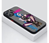 Anime Jinx For Apple iPhone 15 14 13 12 11 mini Pro Max 8 7 6S 6 XR X XS Plus Frosted Translucent Phone Case
