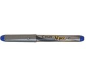 Pilot pluma estilografica v-pen silver - desechable - tinta liquida - punta de acero - trazo de 0.5mm - color azul