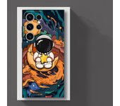 Case for Samsung Galaxy S24 Ultra S25 Plus S23 5G S22 FE S21 S20 S25+ S24+ S23+ Silicone Funda Phone Cover Cartoon Astronaut