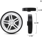Luggage Wheel Replacement Suitcase For Wheel Trolley Rolling Durable Silent Belt Repair Tools Travel Accessories