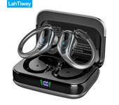 Wireless Headphones Bluetooth Earphonses with Microphones,75Hrs Playtime,IP7 Waterproof,LED Power Display Earbuds for Sports Gym