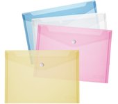 Bolsa para documentos Herlitz, DIN A5, PP, azul/transparente