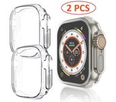 Watch Case for Apple Watch Ultra 49MM Series 8 7 SE 6 5 4 3 2 45MM 41MM 44MM 40MM Transparent Cover Apple Watch Screen Protector