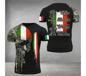 Italy Flag Camo Men's T-shirt ARMY VETERAN Camouflage 3d Print T-shirts Men Women Fashion Short Sleeve Tshirt Kids Tops Tees Boy