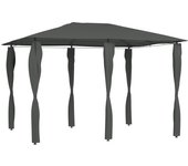vidaXL Cenador con Funda de Postes 3x4x2,6 m 160 g/m² Pérgola Color Antracita,  Crema,  Taupé y mas